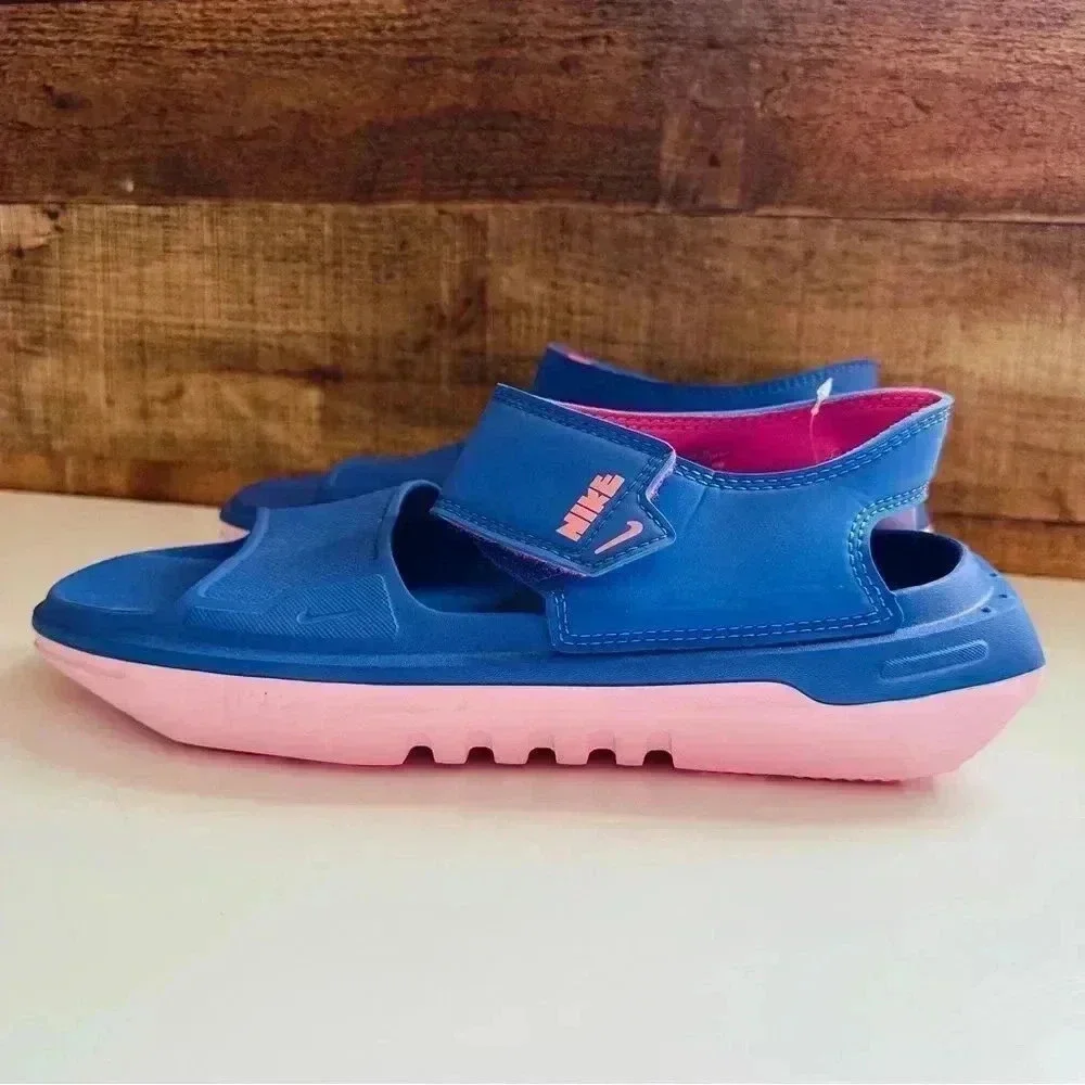 NWT Nike Playscape GS Sapphire Sunset Pulse Strap Sandals